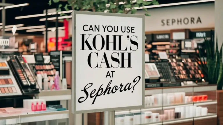can you use kohl's cash at sephora