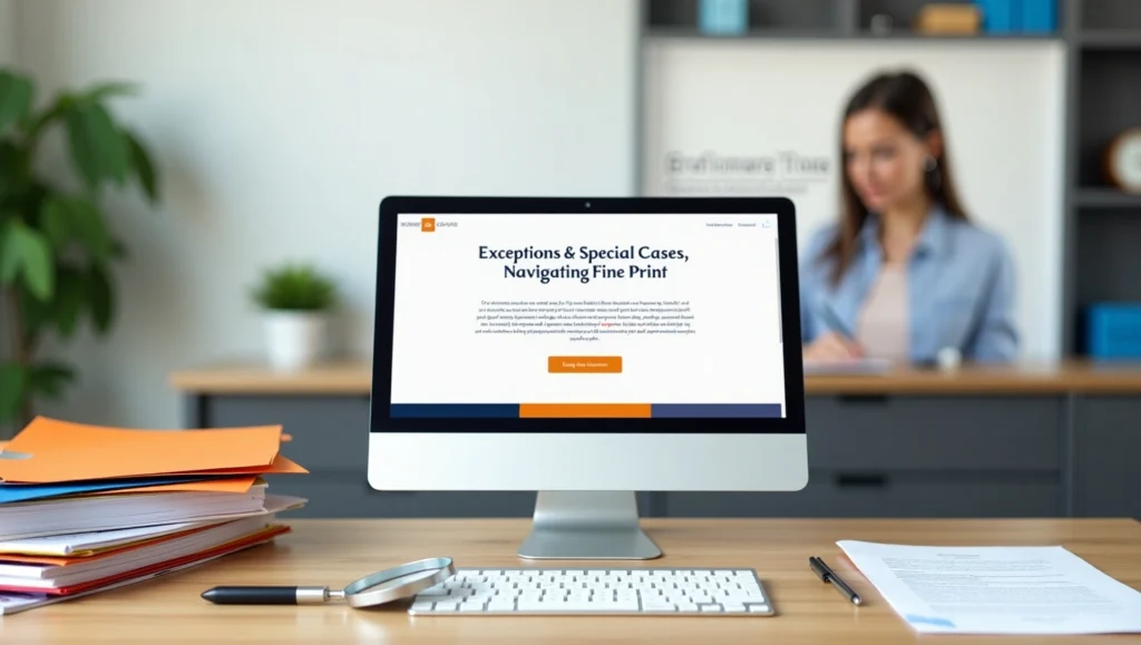 Exceptions & Special Cases Navigating Fine Print