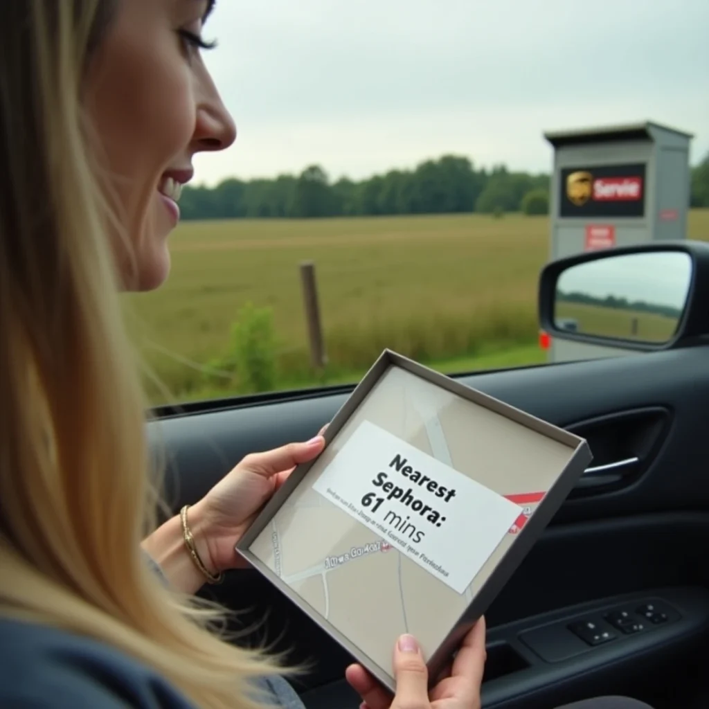 Flux Dev A realistic road tripstyle image showing a rural woma 1