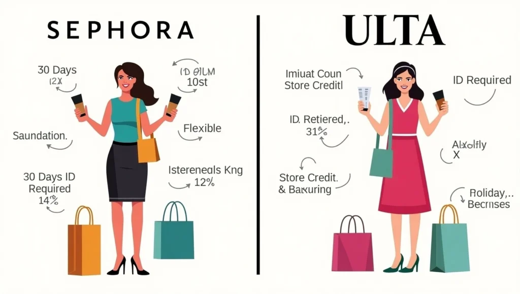 Sephora return policy vs Ulta return policy