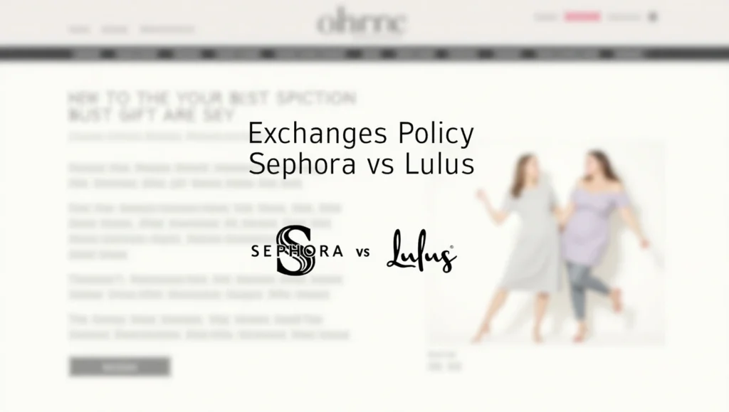 Sephora Return Policy vs Lulus Return Policy 7 Exchanges Policy