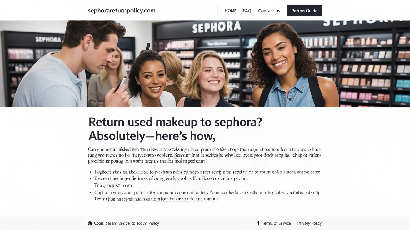 Can You Return Used Makeup to Sephora