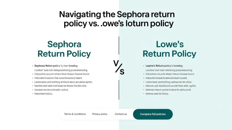 sephora return policy vs lows return policy