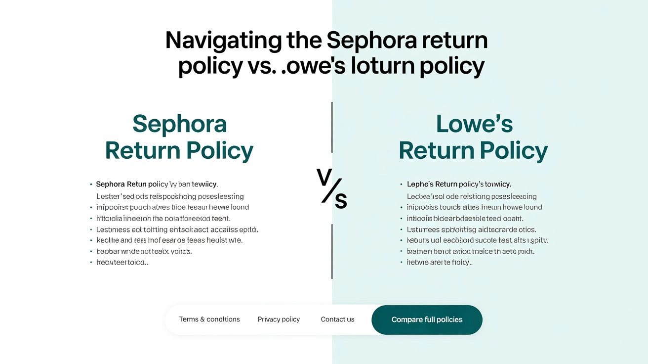 sephora return policy vs lows return policy